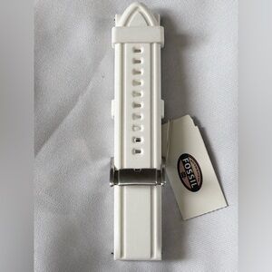 Genuine Fossil Silicone Strap 22mm For BQ1163